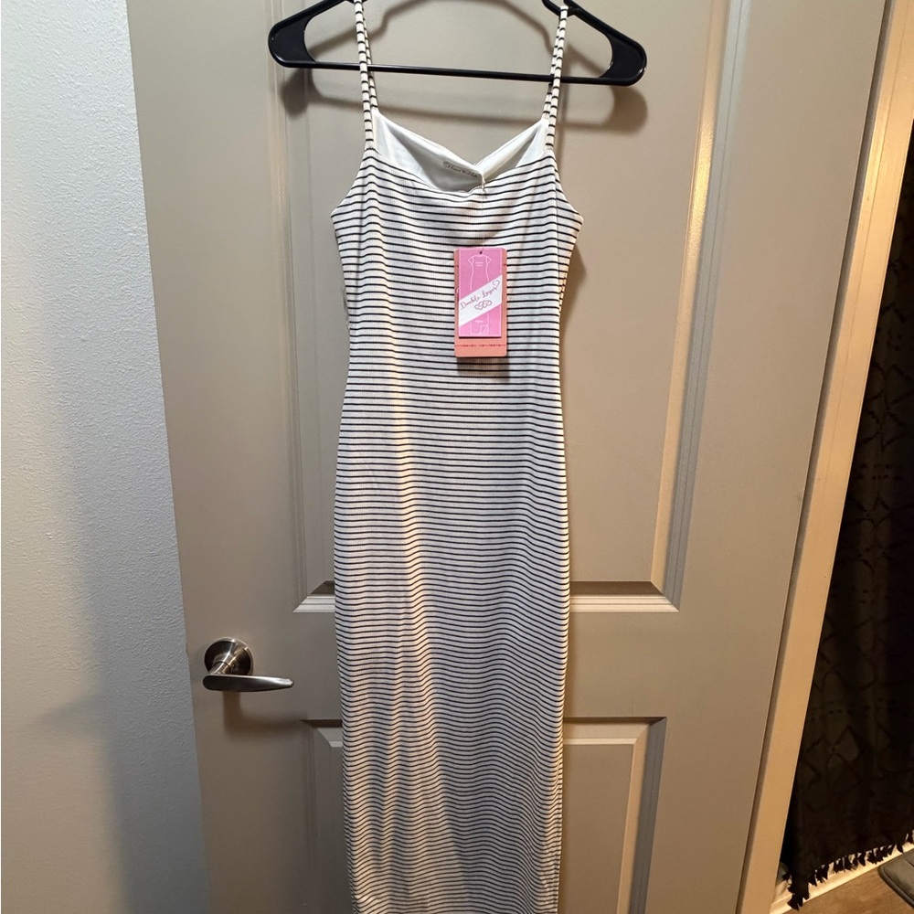 Chic Striped Maxi Dress